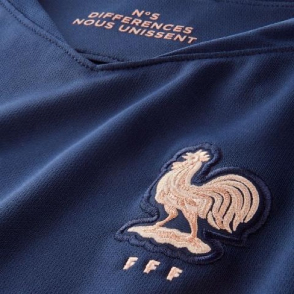 NWT Nike France FIFA 19 World Cup Home Youth Unisex Jersey Soccer Blue Size S - Picture 2 of 6
